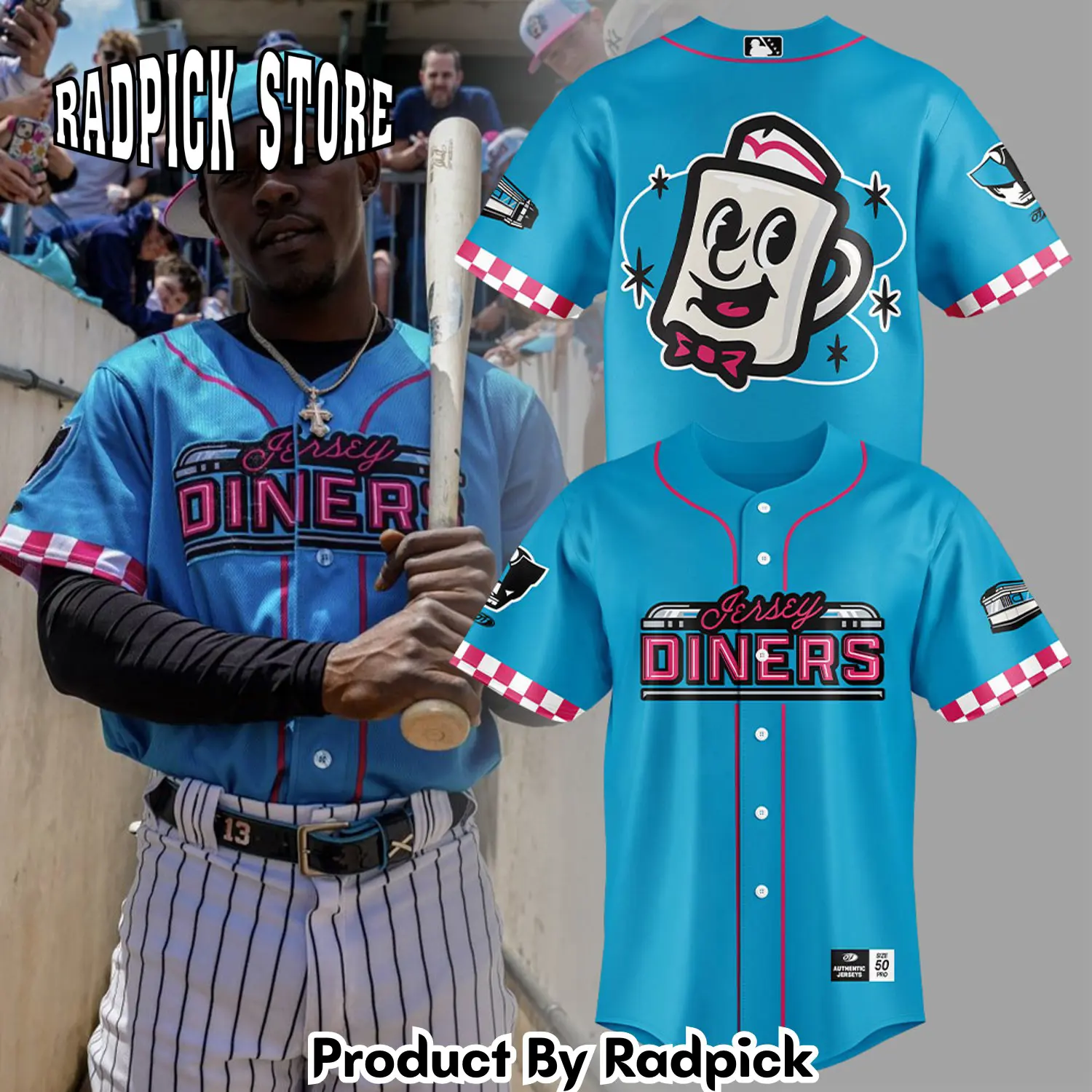 Radpick somerset patriots baseball jersey diners giveaway v2 combo jersey rp12779